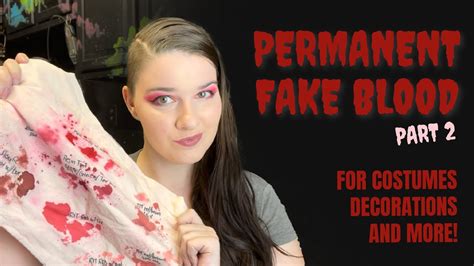 make fake blood on clothes|theatrical blood recipe.